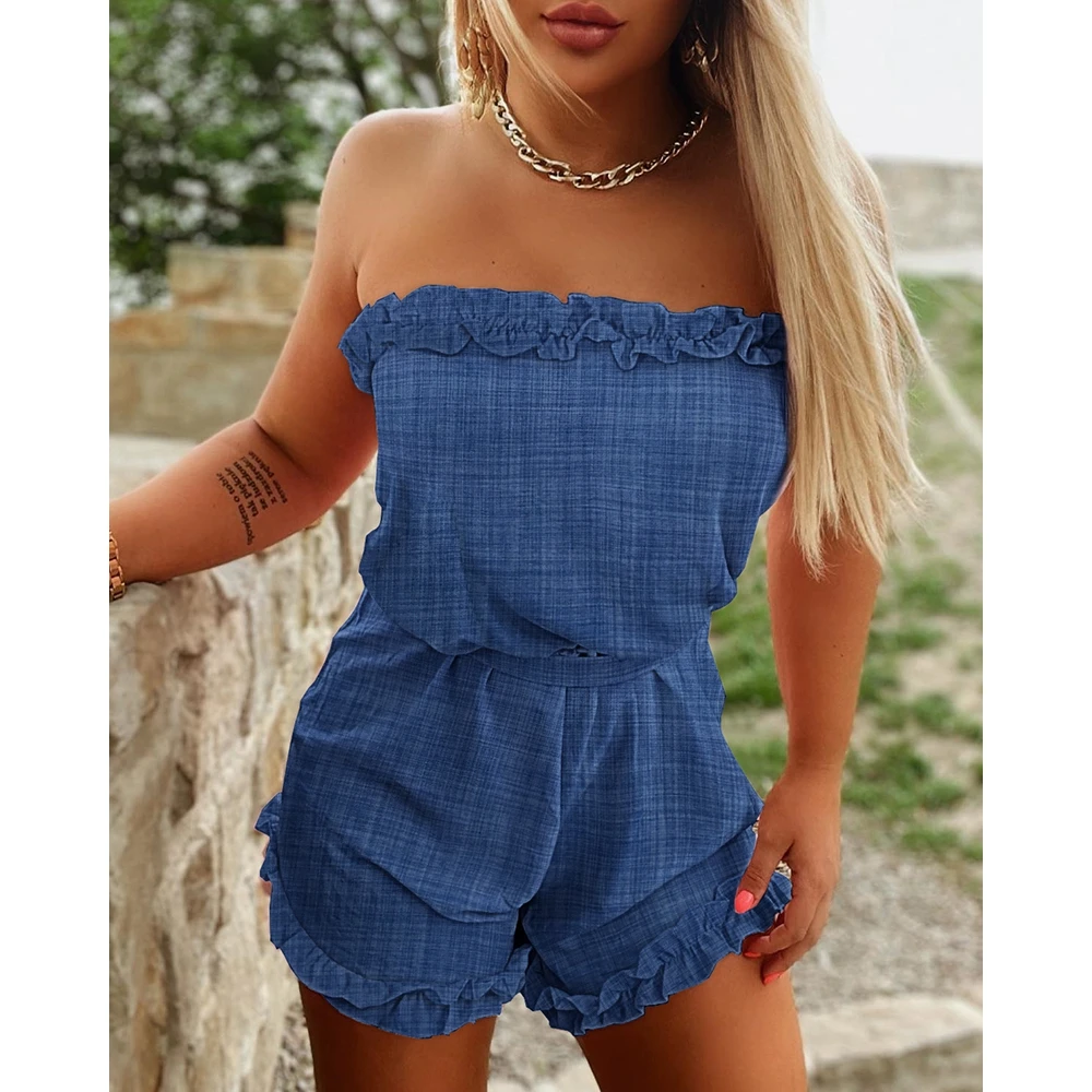 Denim one piece